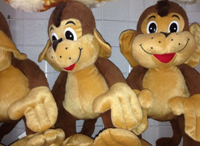 Игрушка мягкая "Обезьяна коричневая", 30 см