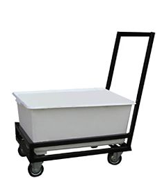 Тележка для мокрого и сухого белья  985*530*960 мм металл (Серый)