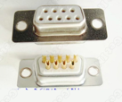 Разъем D-Sub 9 pin папа прямой на кабель