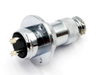 Разъем Flange Mounting P25-2 Core 25mm 2 pin CNC Metal Aviation Connector
