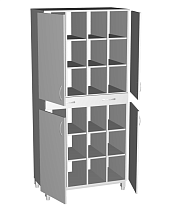 Шкаф медицинский для диагностических препаратов 850*430*1820 мм