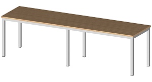 Скамья для раздевания 1500*300*450 мм м/к (Серый), ЛДСП (Вишня)