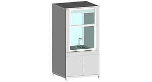 Шкаф вытяжной демонстрационный  1112*1000*2200 мм