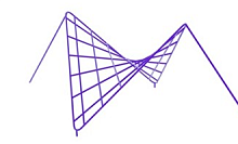 Сетка для лазанья металличсекая 5800*3000*2000 мм  (Красный).