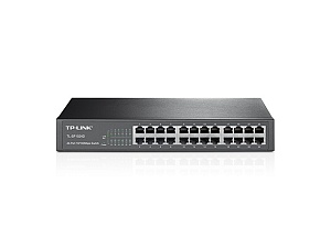 Коммутатор TP-Link, TL-SF1024D, Ethernet RJ45, 24x Ethernet 100 Мбит/с, Auto MDI/MDIX