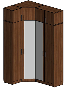 Шкаф угловой 1500/400*1100/400*2400 мм