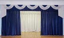 Занавес антрактно-раздвижной с электромеханизмом 8000*3000 мм