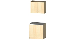 Стол-шкаф буфетный 800*600-300*850-650 мм ЛДСП (Клен)