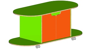 Тумба для уголка живой природы 1500*600*600 мм