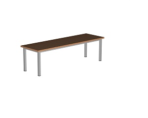 Скамья 850*415*500 мм м/к (Серый), ЛДСП (Ольха)