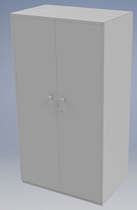 Шкаф для хранения спецсредств 1140*520*2020 мм металл (Темно-Серая Шагрень)
