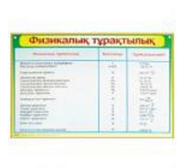 Таблица "Физические постоянные" (140*100 см, на каз.яз.)
