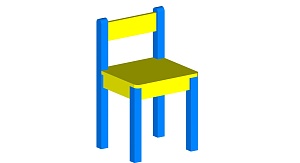 Стул детский 415*322*340 мм
