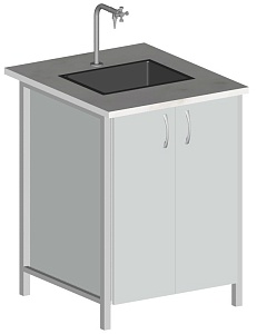 Мойка лабораторная 500*500*860 мм