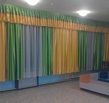 Занавески в спальную комнату 2,2*2,5 м ( в комплекте гардина с креплениями)