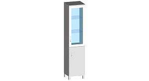 Шкаф для медицинского инструмента 450*370*1750 мм