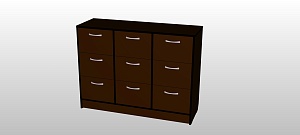 Комод для игрушек 1200*400*900